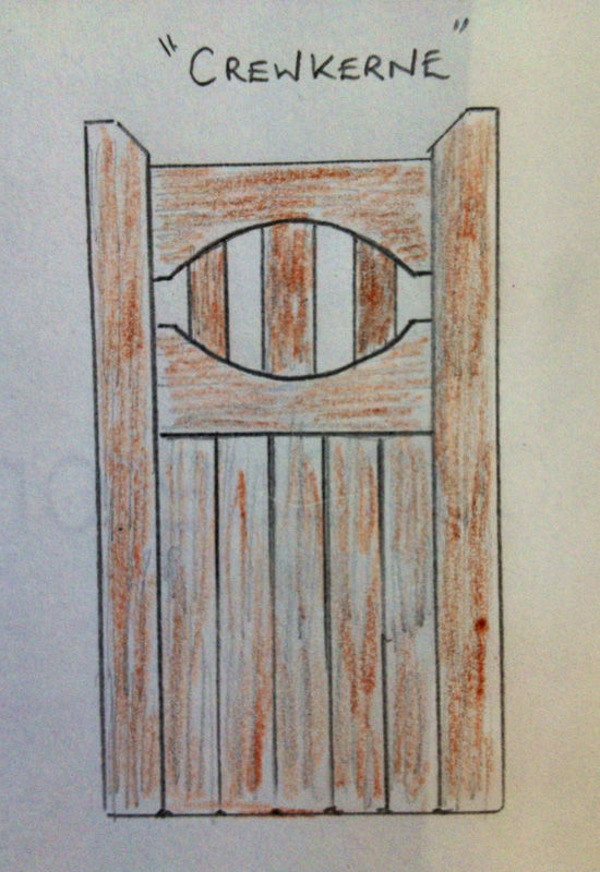 Crewkerne wooden gate design