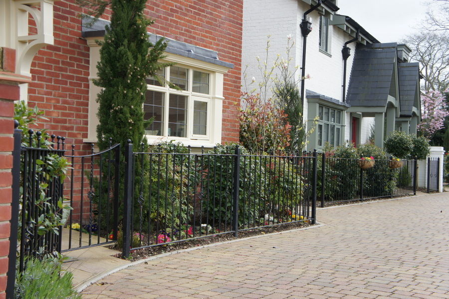 Wrought iron railings