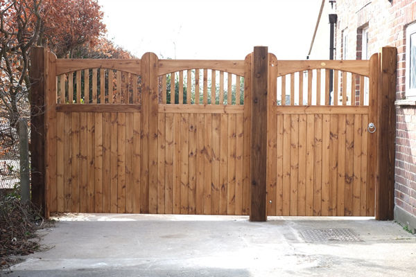 Milton design wooden gates